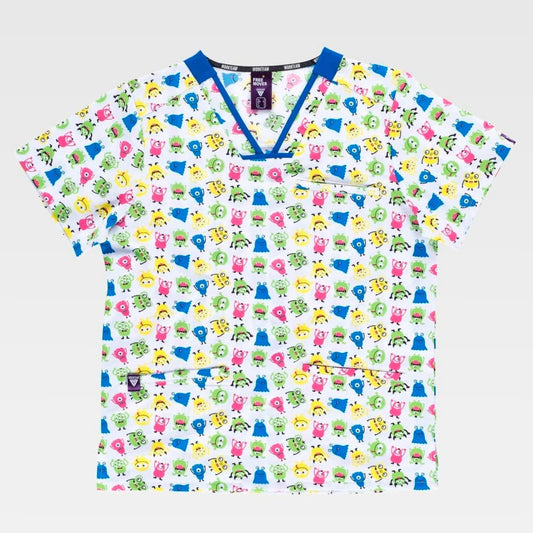 WORKTEAM B9855 CAMISA ESTAMPADA UNISEX