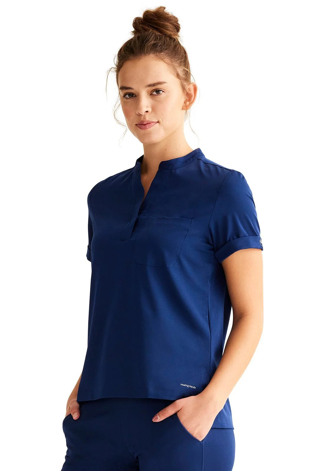 Healing Hands Camisa Dama HH650 - Azul Marino