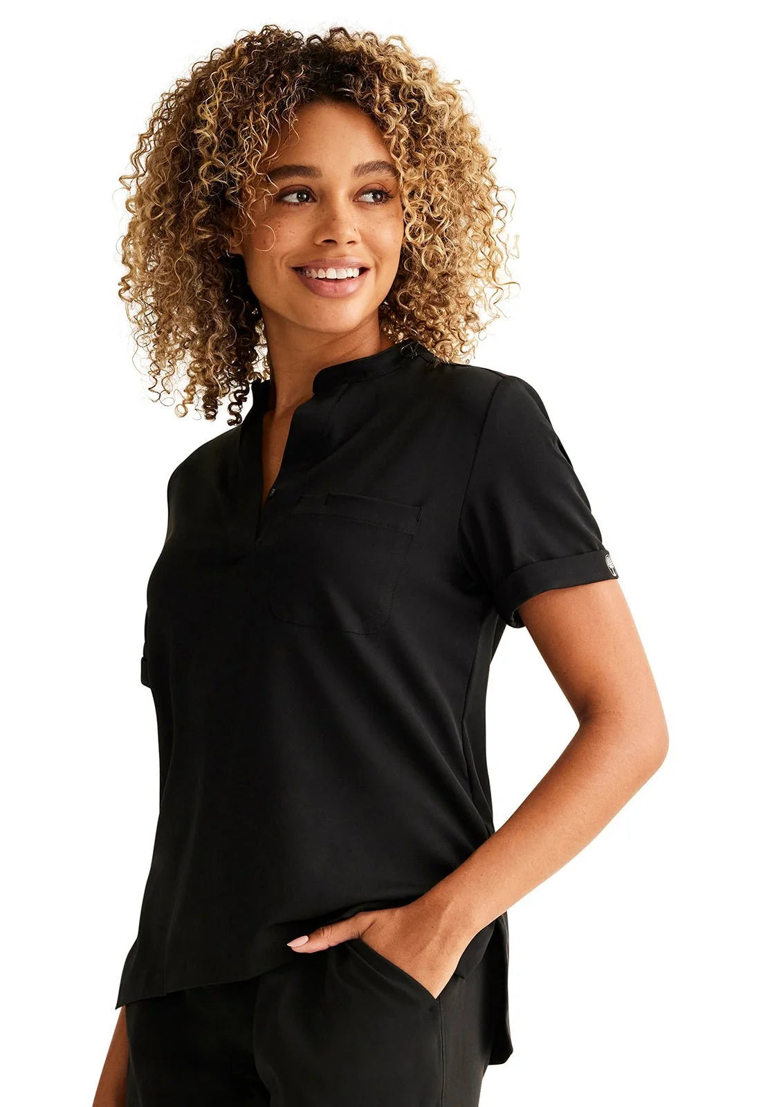 Healing Hands Camisa Dama HH650 - Negro