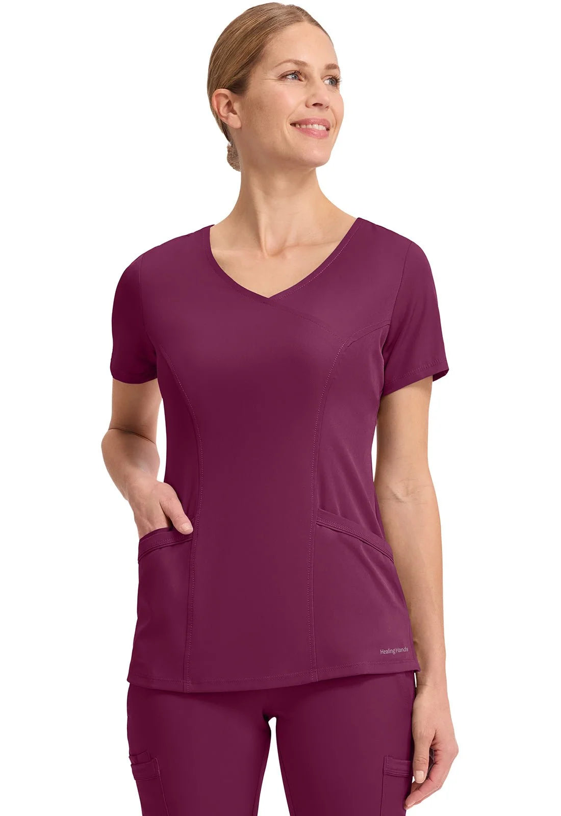 Healing Hands Camisa Dama 2525 - Vinotinto